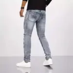 Trendy Straight Leg Jeans For Men - Image 3