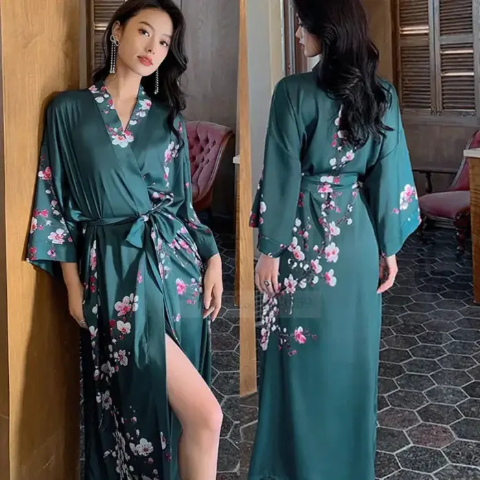 Sensual Long Robe Nightwear For Women - Image 3