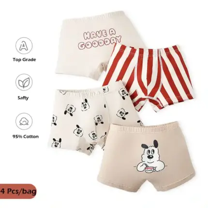 Puppy Pattern Underwear Set For Kids