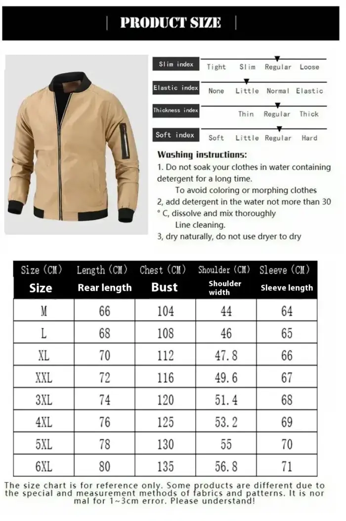 Casual Bomber Jacket For Men - Image 6
