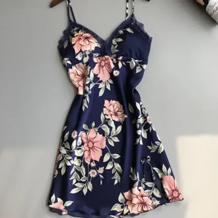 Floral Satin Silk Loungewear For Women