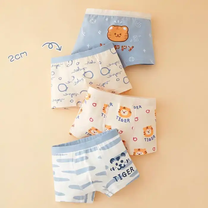 Cotton Underwear Boxer Set For Kids - Image 3