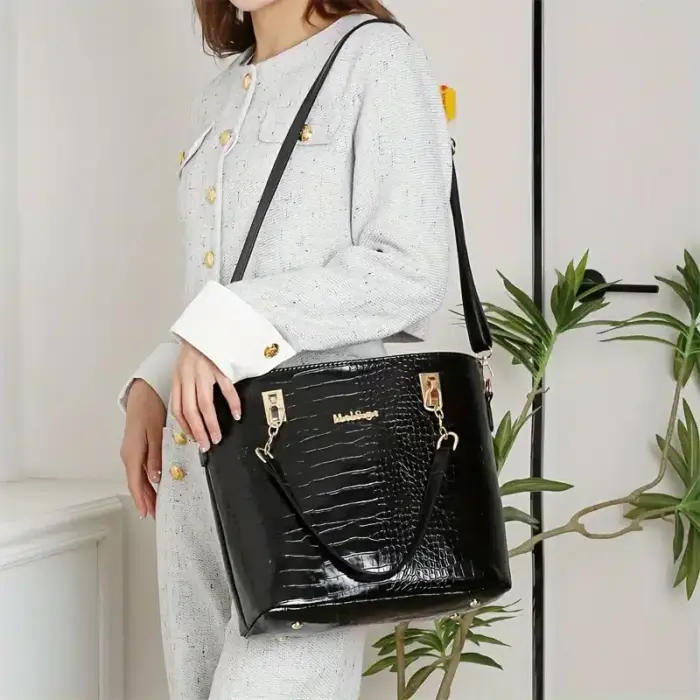 Leather Shoulder Bag set - Image 5