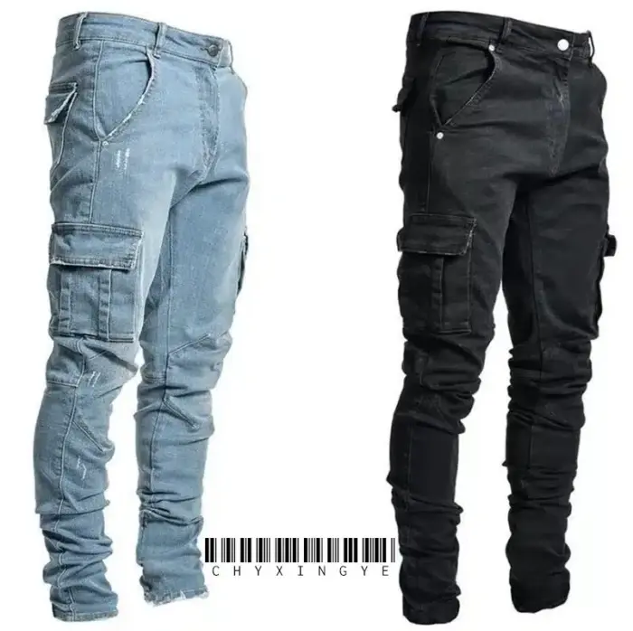 Trendy Skinny Ripped Jeans For Men - Image 1