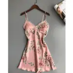 Floral Satin Silk Loungewear For Women - Image 3