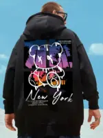 Oversize New York Art Design Hoodie For Men - Image 5