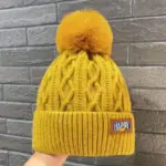 Warm PomPom Beanies For Kids - Image 3