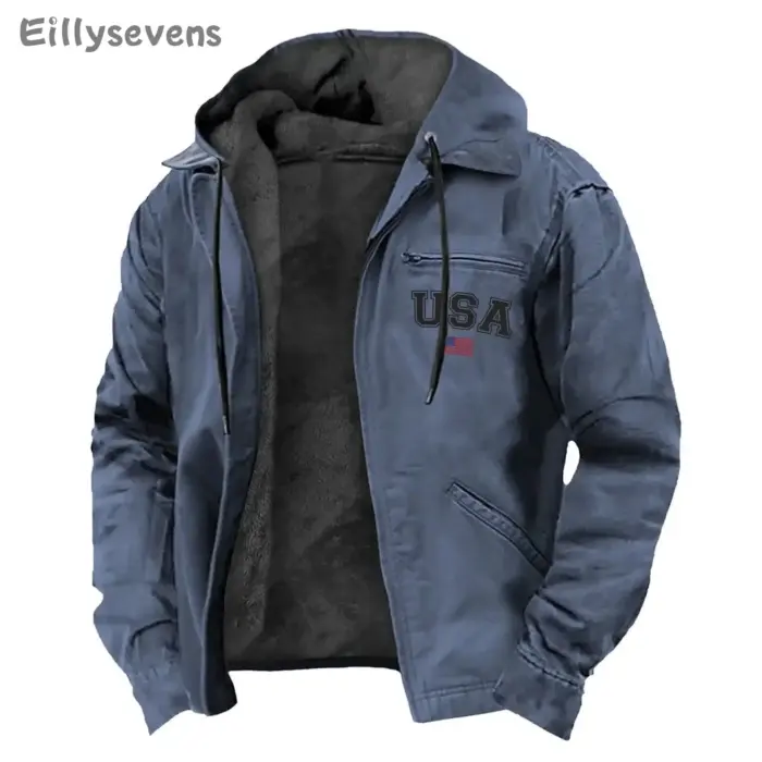 Casual Velvet Jacket For Men - Image 2