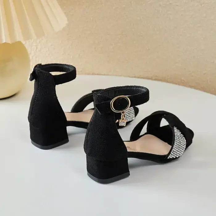 New Rhinestones Heels Shoes For Kids - Image 5