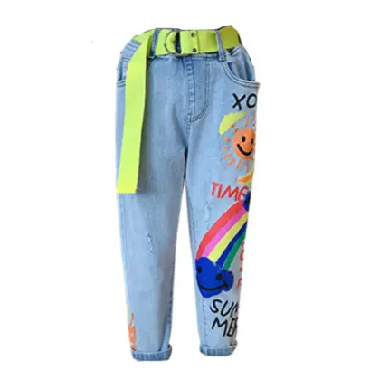 Rainbow Jeans For Kids
