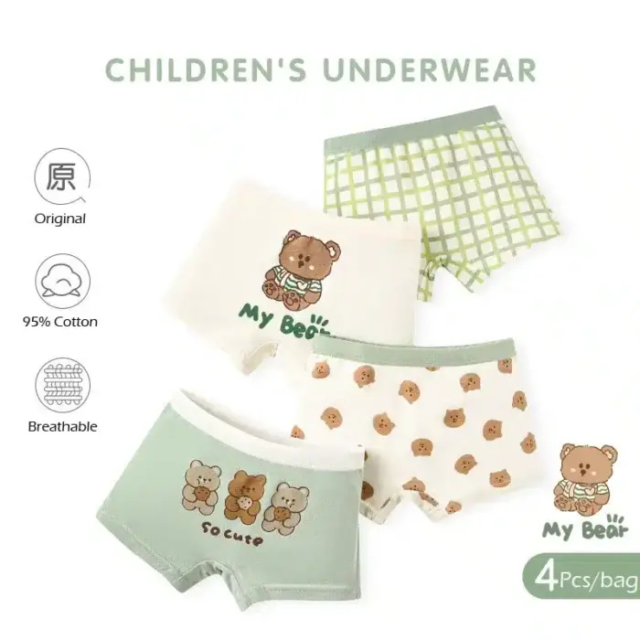 Teddy Bear Underwear Set For Kids - Image 1