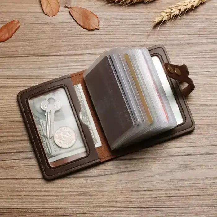 Vintage Large Capacity Card Holder For Men - Image 2