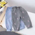 Strawberry Denim Jeans For Kids - Image 4