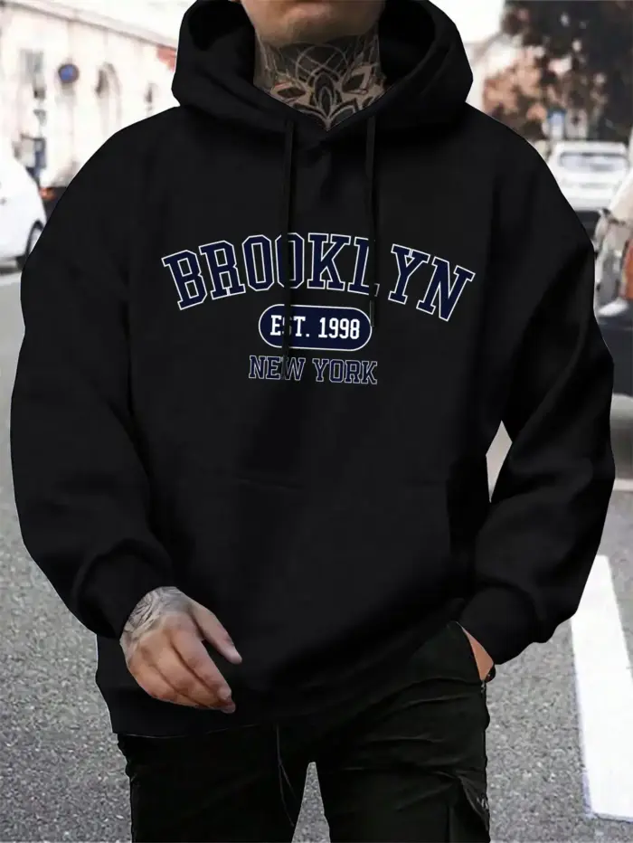 Casual Oversize Brooklyn Hoodie For Men - Image 4
