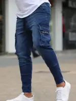 Casual Slim Fit Denim Jeans For Men - Image 2