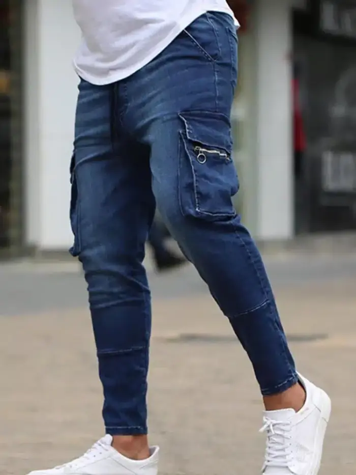 Casual Slim Fit Denim Jeans For Men - Image 2
