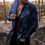 New Motorcycle Leather Jacket For Men - Image 4