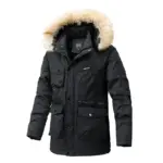 Casual Fleece Parka Jacket For Men