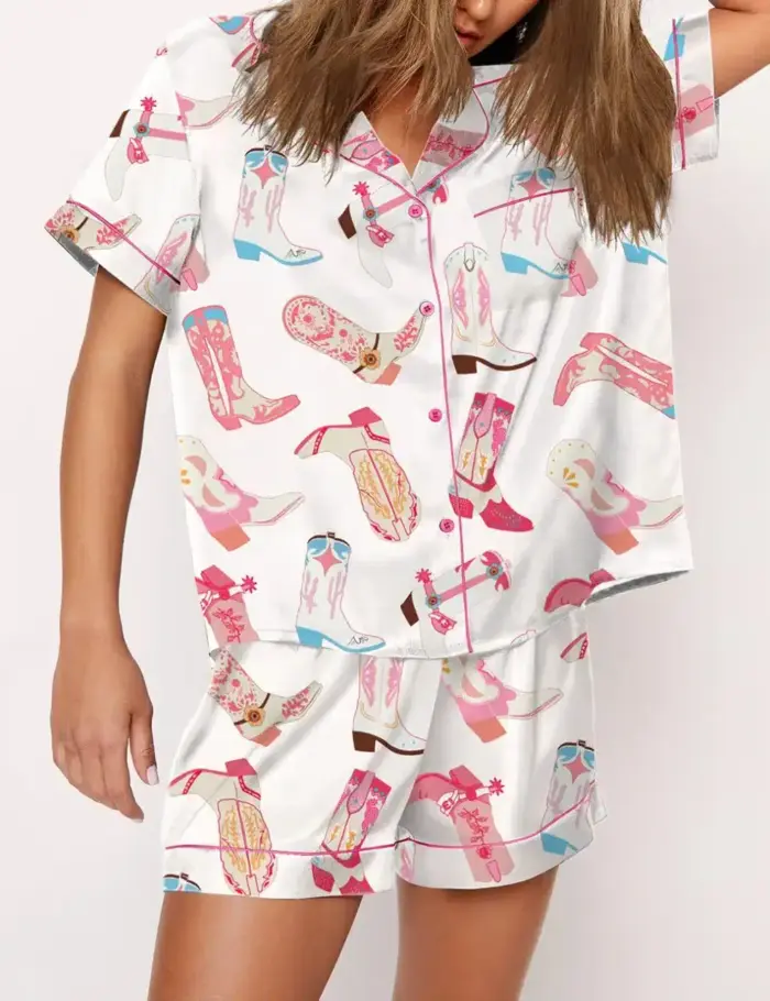 Satin Pyjamas Set For Women - Image 3