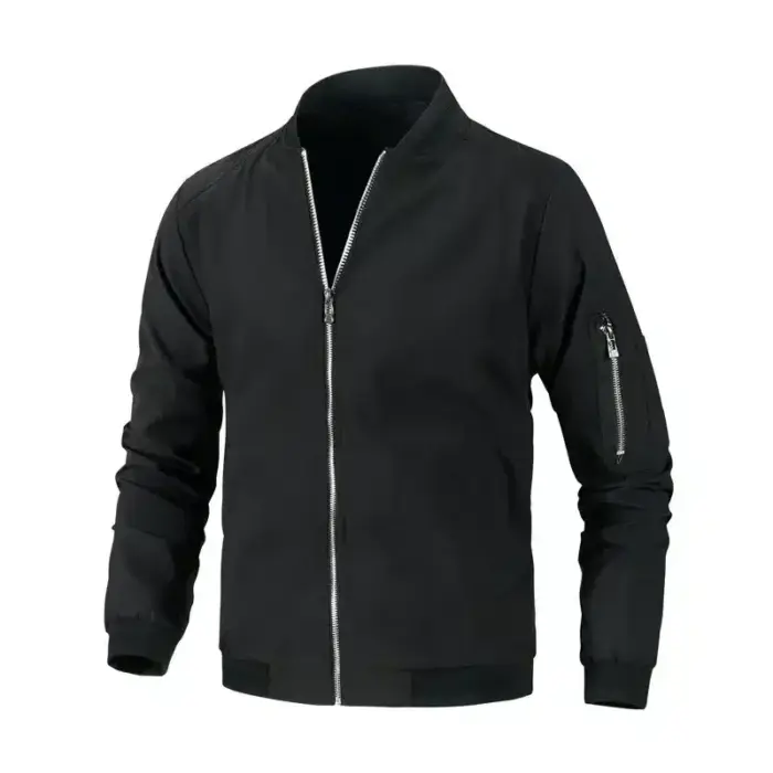 Casual Bomber Jacket For Men - Image 3