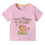 Cotton Capybara T-shirt For Children - Image 2
