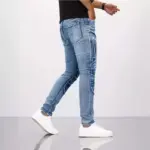 Trendy Straight Leg Jeans For Men - Image 4