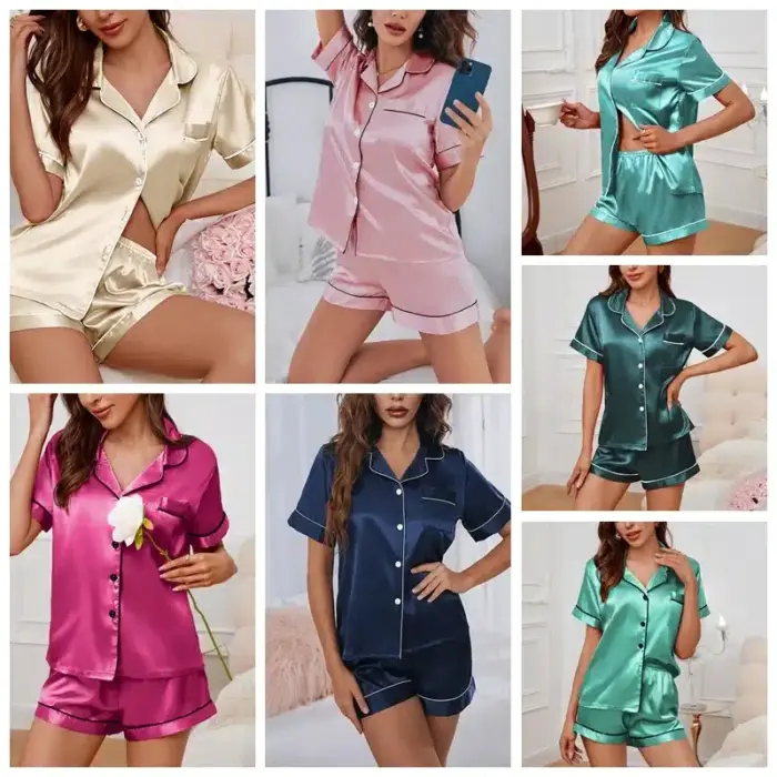 Luxury Satin Pyjamas Set For Women - Image 5