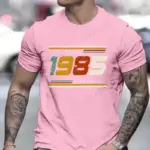Vintage Printed T-shirt For Men - Image 2