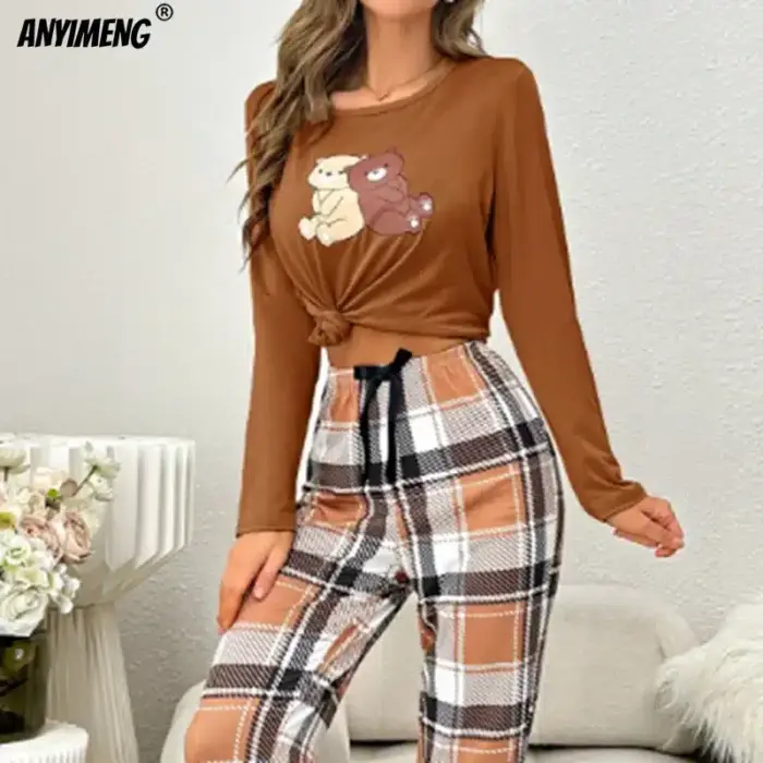 New Long Sleeves Pyjamas Set For Women - Image 2