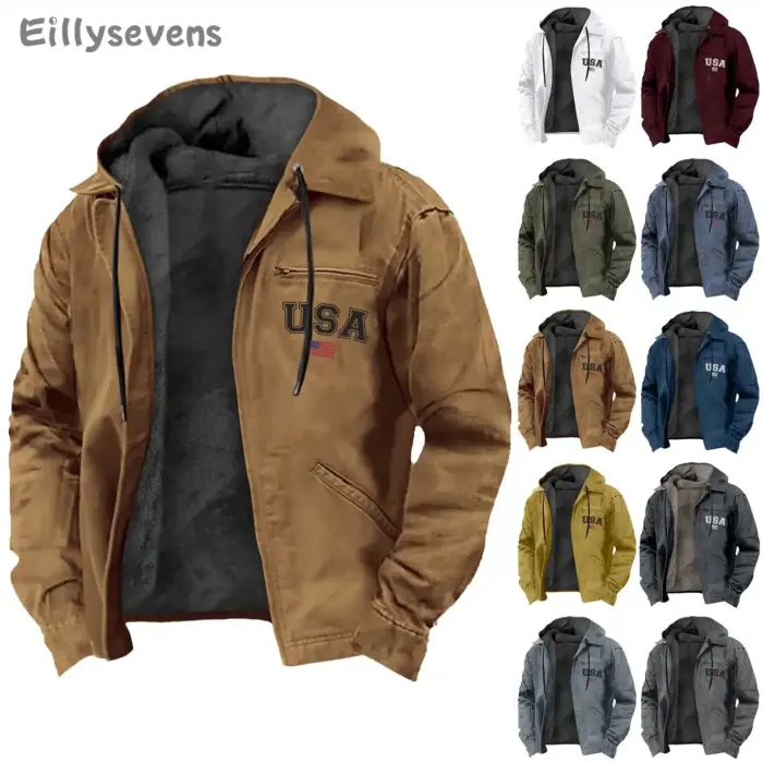 Casual Velvet Jacket For Men - Image 5