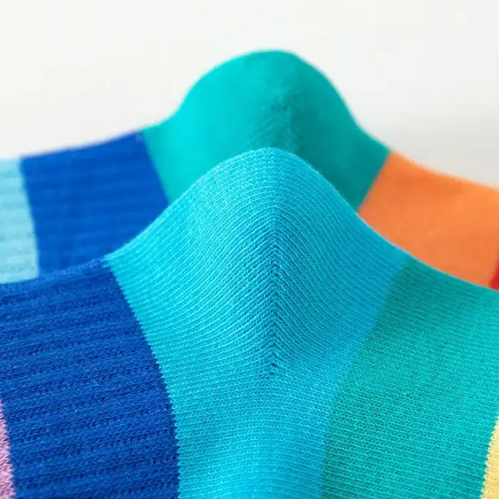 Rainbow Striped Socks For Kids - Image 6