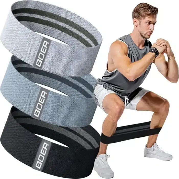 3 Elastic Fitness Rubber Bands - Image 1