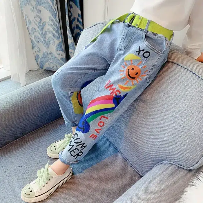 Rainbow Jeans For Kids - Image 2