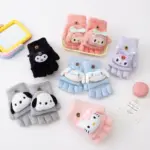 Knitted Half Finger Gloves For Kids