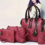 Luxury Faux Leather Bag Set For Women - Image 4
