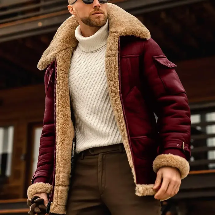 Fashion Leather Jacket For Men - Image 2