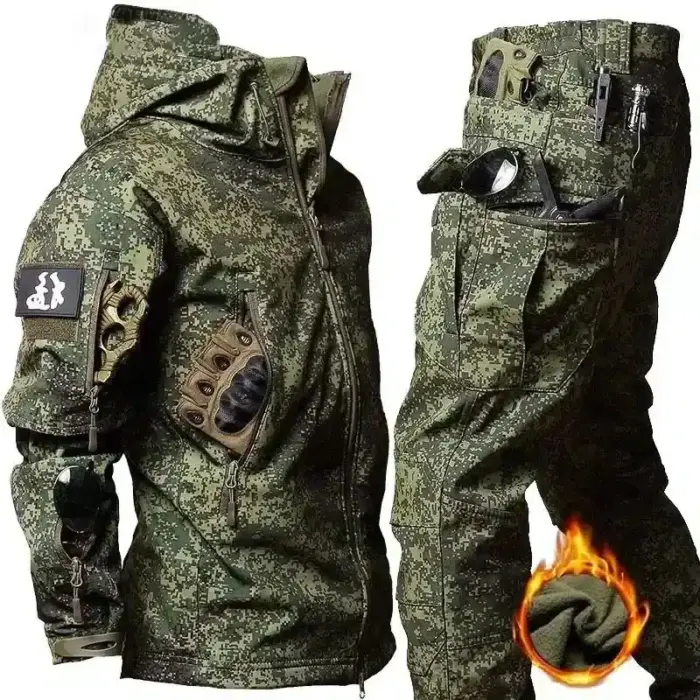 Waterproof Multi-pocket Tracksuit For Men - Image 1