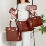 Leather Shoulder Bag set - Image 2