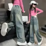 Casual Baggy Denim Jeans For Kids - Image 2