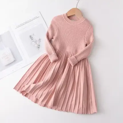 New Round Neck Dress For Kids