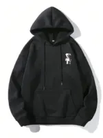 Casual Oversize Bear Print Hoodie For Men - Image 2