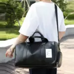 Leather Fitness Bag For Men - Image 4