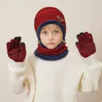 Warm Beanie, Hat, Scarf, Gloves Set For Kids - Image 4