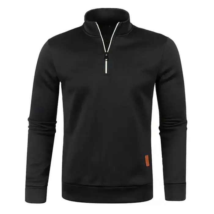 Casual Half Zipper Pullover For Men - Image 6