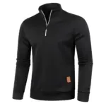 Casual Half Zipper Pullover For Men - Image 5