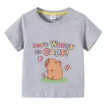 Cotton Capybara T-shirt For Children - Image 4