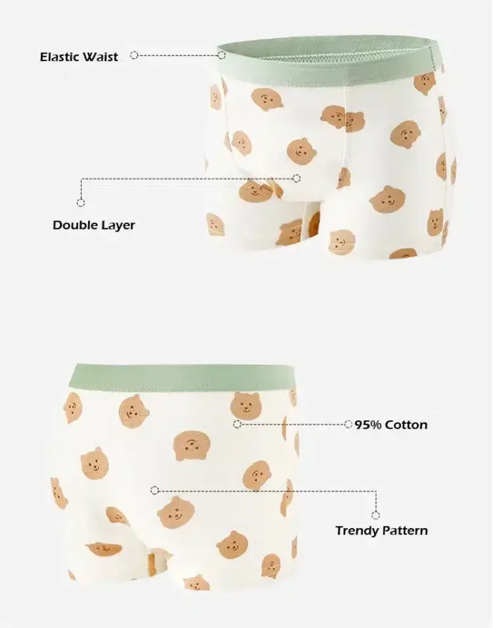 Teddy Bear Underwear Set For Kids - Image 3