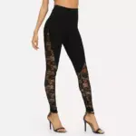 Floral Lace Leggings For Women - Image 4