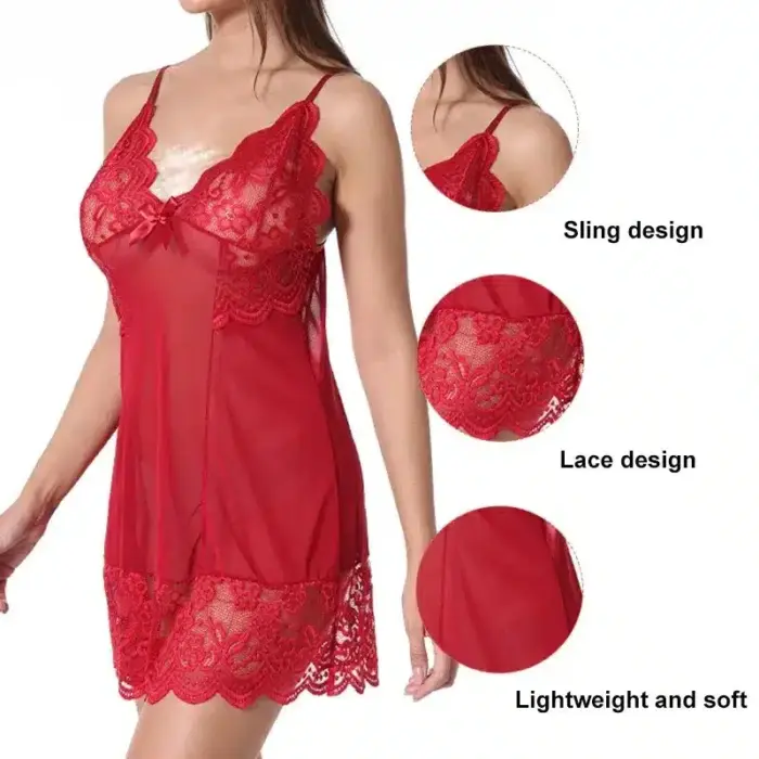 Sexy V-Neck Nightwear For Women - Image 6