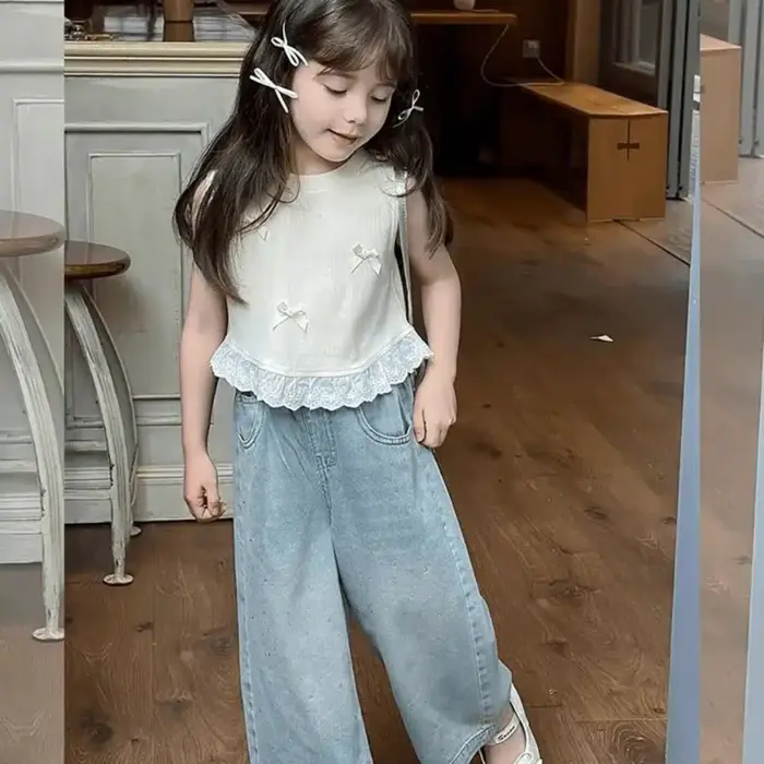 Casual Sleeveless T-Shirts For Kids - Image 3